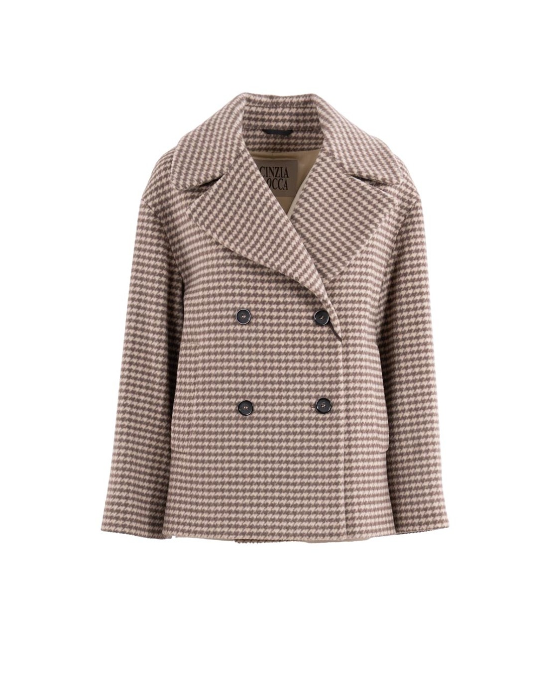 shop CINZIA ROCCA  Giaccone: Cinzia Rocca cappotto corto doppiopetto con maxi rever in pura lana.
Doppio petto.
Maniche lunghe.
Chiusura con bottoni.
Composizione: 100% Lana.
Fabbricato in Italia.. B254001 65G2-2 number 1102743
